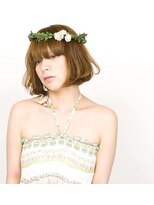 ヘアアンドメイク エジェリ(hair&make egerie) フレンチボブ ハイライト 恵比寿