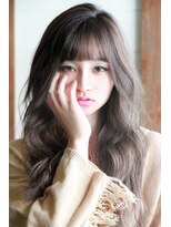 チョビー(Chobii)&nbsp;ダブルバング/デジタルパーマ/透明感/イルミナカラー/グレージュ