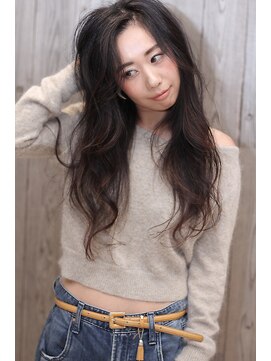 ソファ ヘア 仙台(Sofa) 黒髪重軽とろみロングレイヤー【Sofa仙台/髪質改善/oggiotto】