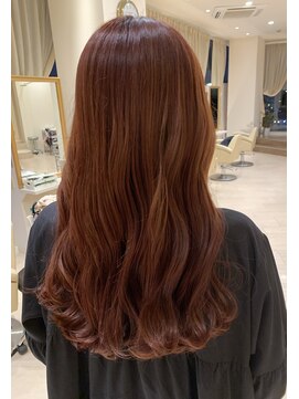 リュドール 名駅(Rue D'or) AVEDAカラー/ツヤツヤチェリーピンク