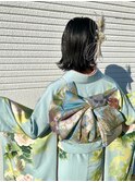 ぴたっとタイトボブ×振袖