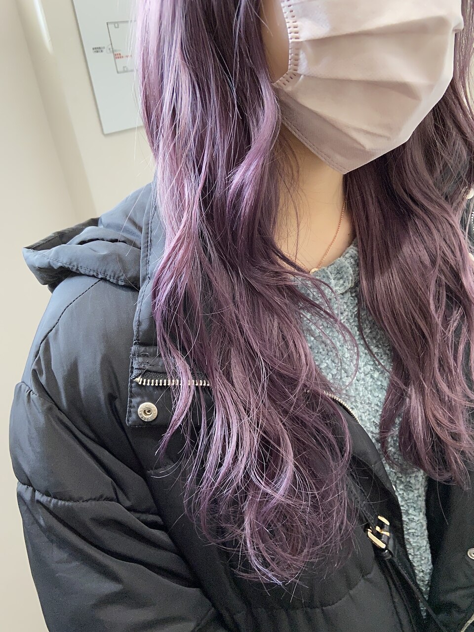 ラベンダーピンク/ラベンダーパープル/ダブルカラー/ブリーチ