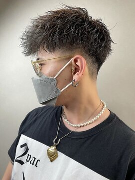 スキル(SKILL) 前下がりマッシュ 波打ちパーマ
