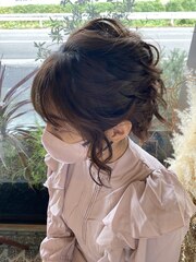 【Sowl】ボブヘアのアップスタイル