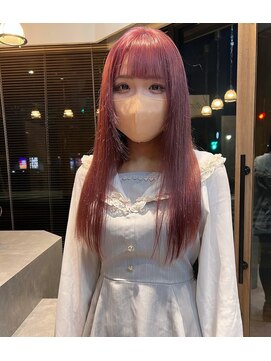 リノショアーズ 日本大通り店(RINOSHORES) 【ブリーチ＋ワンカラー】カラーリストSHIORI/ピンクパープル