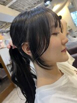 ヘアーエポック(hair epoque)&nbsp;結んでも大人可愛い美髪愛されバング横顔美人愛され