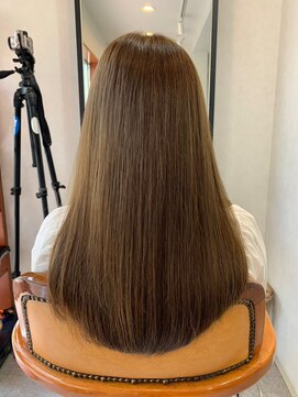 クリュウゲート 吉祥寺店(KURYU GATE) 黒髪/グレーベージュ/レイヤーロング/前髪パーマ[吉祥寺]