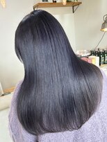 アーブル ヘアーアンドメイク(ARBRE) パープルハイライトブリーチダブルカラー髪質改善トリートメント