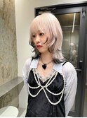 ウルフカット/ホワイトカラー/ハイトーンウルフ/名古屋美容院