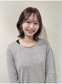 【ZEST中野/chihiro】丸顔さん必見小顔見せ!くびれボブ