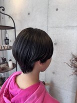 アチーブ ヘア デザイン(achieve hair design)&nbsp;小顔黒髪ナチュラルショートひし形レイヤー似合わせカット