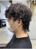 鹿児島シャドウパーマ波巻きパーマツイストパーマメンズマッシュ