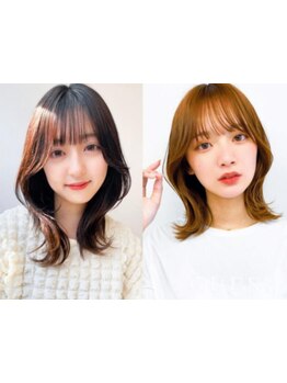 レイヤーカットならお任せ◎カラー×顔回りカットの組み合わせが人気☆