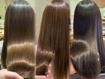 ネオリーブニコ 大井町店(Neolive Nico)の写真/[似合わせカット＋美髪縮毛矯正¥12100]乾かすだけでツヤとまとまりが出る♪梅雨前のこの時期におすすめ！