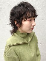 サロン ハナノ(Salon Hanano)&nbsp;ミディアムウルフパーマ波巻きパーマ