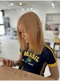 ハイライトハイトーンダブルカラー20代30代40代前髪長めULu