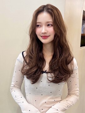 アリスバイアフロート 自由が丘(ALICe by AFLOAT) 〇韓国ヘア レイヤーカット 韓国前髪 チョコレートブラウン