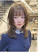 レイヤーカット オリーブベージュ カラー 韓国 髪質改善 仙台