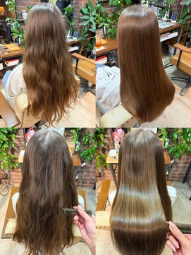 くせ毛改善ストレート