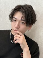 ジーナ 天神(Zina)&nbsp;センターパート/ツイストスパイラルパーマ【メンズサロンZina】