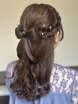 ヘアドゥーポジャ 藤岡店(hair Do poja) ハーフアップリボンアレンジ