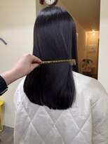 ヒントステーション(HINTSTATION)&nbsp;〈浅草 半個室〉ダークラベンダー×切りっぱなしミディアム