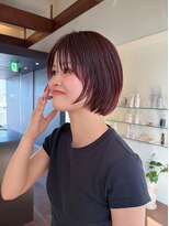 トップヘアー スパアンドリラクゼーション 安城(spa&relaxation) 切りっぱなしボブ/ぱつっとボブ髪型20代30代前髪あり前髪無し