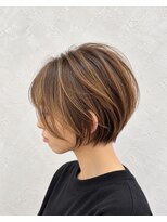 リ シャルム バイ エニーハウ 南七日町店(Re charm by anyhow)&nbsp;大人可愛い♪丸みショートボブ×透明感ブラウン
