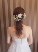 Wedding hair * カスミソウ *