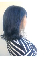 ヘアメイク オブジェ(hair make objet) BLUE inner white