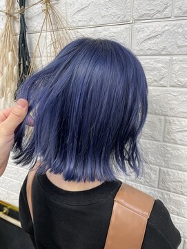 アンククロス 表参道(ANKH CROSS) ブリーチカラーオーシャンブルー