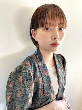 シータ(sheta) 【表参道sheta/中澤】ミニボブ/シースルーバング/ハイトーン