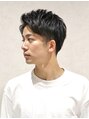 ヘアーアンドグルーミング ヨシザワインク(HAIR&GROOMING YOSHIZAWA Inc.)&nbsp;黒髪ツーブロック爽やかアップバング束感ビジカジ<理容室>