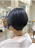 前髪長めのナチュラルショート【RENJISHI 宮本】
