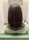 ツヤ髪カーキアッシュブラウン