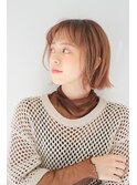 ナチュラル外ハネミディアムボブ/大人可愛い小顔似合わせ<横浜>