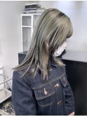 ミントグリーンブラックイヤリングカラー