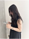 YOKE  大人ロングレイヤー小顔アッシュグレーラフウェーブ