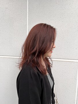 ロカ 表参道(loka) レイヤーカット/チェリーレッド[表参道/ブリーチ/ハイライト]Mai