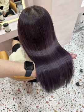 ボタン シブヤ(VOTAN SHIBUYA) 韓国ヘア/艶感カラー/ラベンダーグレージュ/ブリーチあり