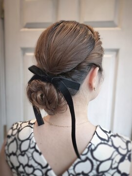 アロマ ヘアー ルーム 新宿3号店(AROMA hair room) ニュアンスカラーリボンアレンジ/新宿/新宿三丁目