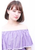 前下がりボブ・  内巻きワンカール・  ボブショート・暗髪