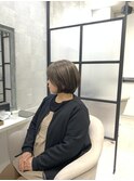 白髪ぼかし/白髪改善カラー/ショート/透明感カラー/脱白髪染め