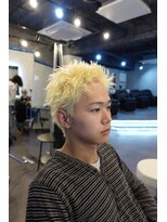 ラベル 渋谷(LAVEL)&nbsp;スパイキーショート　抜きっぱなしカラー　刈り上げないショート