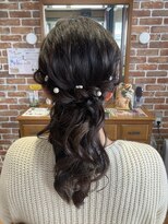 ヘアーサロン まつもと ハーフアップ