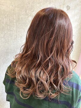 アリュー(allu) グラデーションカラー~アプリコットブラウン