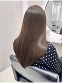 ブリーチなしベージュ×髪質改善ケラリファイン