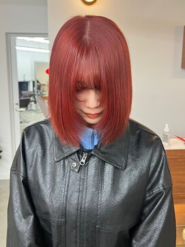 リヴ ウメダ(LIV umeda) レッド×レイヤー/ブリーチ/ダブルカラー【梅田】