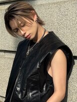 アンサー 渋谷(ANSWER)&nbsp;メンズバレイヤージュカラーハイライトカラーセンターパート韓国