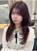 韓国レイヤーカット/ブリーチ/レイヤーカット/ハッシュカット